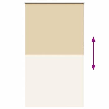 Verdunkelungsrollo Beige 120x210 cm Stoffbreite 116,6 cm