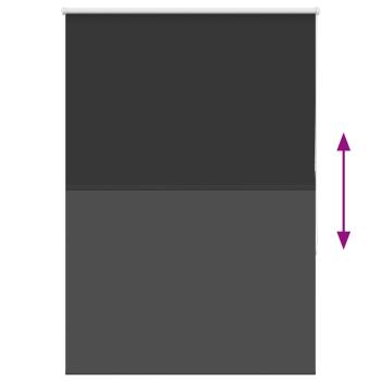 Verdunkelungsrollo Schwarz 95x150 cm Stoffbreite 90,7 cm
