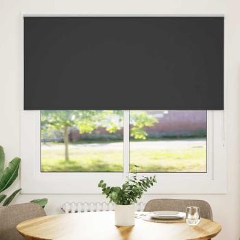 ARDEBO.de - Verdunkelungsrollo Schwarz 145x175 cm Stoffbreite 141,6 cm