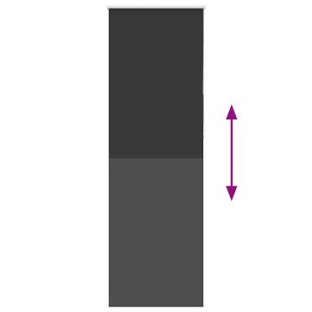 Verdunkelungsrollo Schwarz 85x230 cm Stoffbreite 80,7 cm