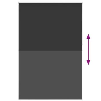 Verdunkelungsrollo Schwarz 145x230 cm Stoffbreite 141,6 cm