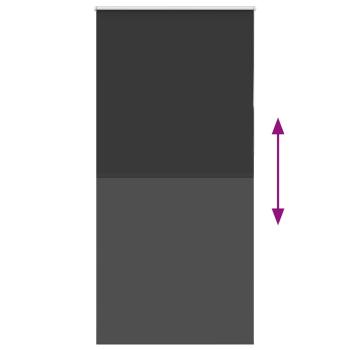 Verdunkelungsrollo Schwarz 110x230 cm Stoffbreite 105,7 cm