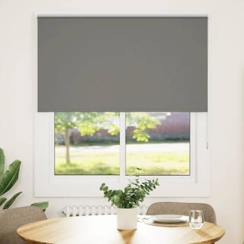 ARDEBO.de - Verdunkelungsrollo Grau 120x150cm Stoffbreite 116,6cm Polyester