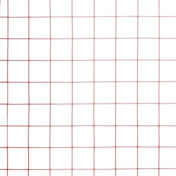 Drahtzaun Stahl mit PVC-Beschichtung 10x1 m Rot