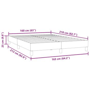 Boxspringbett ohne Matratze Rosa 160x210 cm Samt