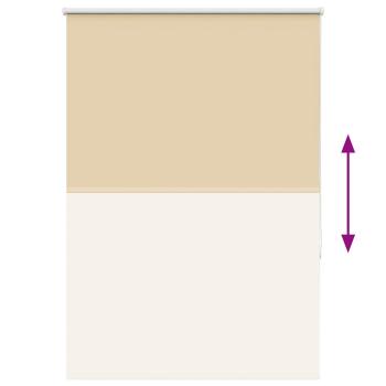 Verdunkelungsrollo Beige 90x130cm Stoffbreite 85,7 cm Polyester