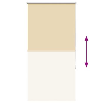 Verdunkelungsrollo Beige 75x175cm Stoffbreite 70,7 cm Polyester