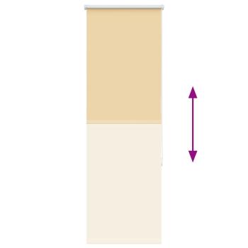 Verdunkelungsrollo Beige 40x175cm Stoffbreite 35,7 cm Polyester