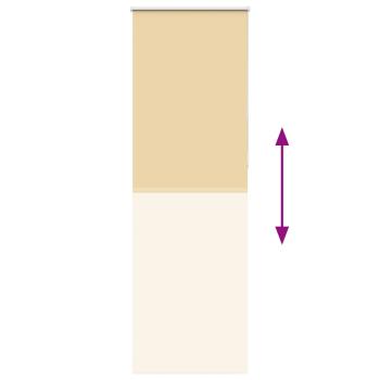 Verdunkelungsrollo Beige 80x210cm Stoffbreite 75,7 cm Polyester