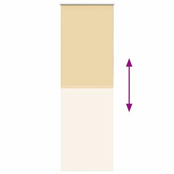 Verdunkelungsrollo Beige 70x210cm Stoffbreite 65,7 cm Polyester