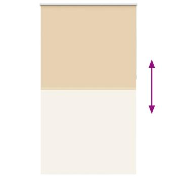 Verdunkelungsrollo Beige 135x230 cm Stoffbreite 131,6 cm