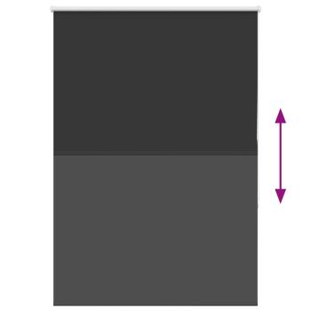 Verdunkelungsrollo Schwarz 100x130 cm Stoffbreite 95,7cm