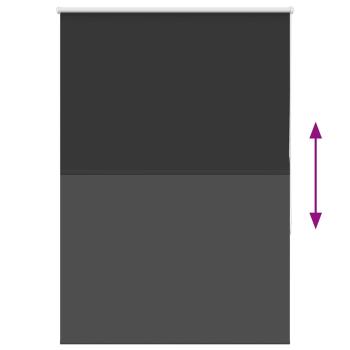 Verdunkelungsrollo Schwarz 110x175 cm Stoffbreite 105,7 cm