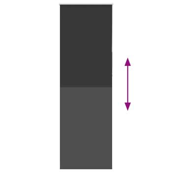 Verdunkelungsrollo Schwarz 65x210 cm Stoffbreite 60,7 cm