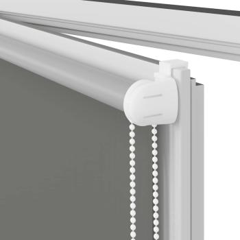 Verdunkelungsrollo Grau 45x175 cm Stoffbreite 40,7 cm Polyester