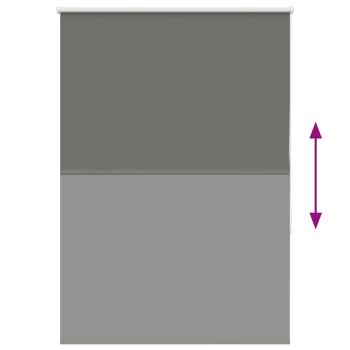 Verdunkelungsrollo Grau 105x175cm Stoffbreite 100,7cm Polyester