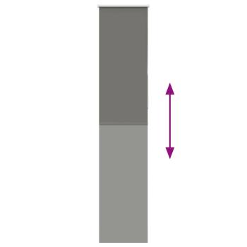 Verdunkelungsrollo Grau 45x210 cm Stoffbreite 40,7 cm Polyester