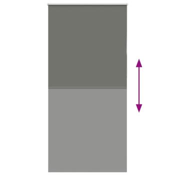 Verdunkelungsrollo Grau 105x210cm Stoffbreite 100,7cm Polyester