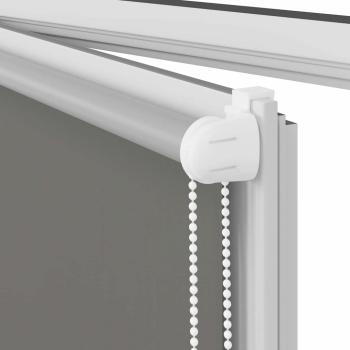 Verdunkelungsrollo Grau 70x210 cm Stoffbreite 65,7 cm Polyester