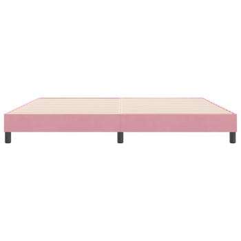 Boxspringbett ohne Matratze Rosa 180x210 cm Samt