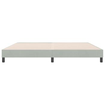 Boxspringbett ohne Matratze Hellgrau 180x210 cm Samt