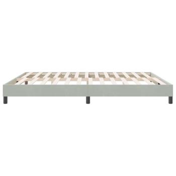 Boxspringbett ohne Matratze Hellgrau 180x210 cm Samt