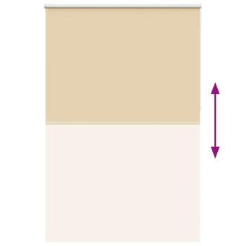 Verdunkelungsrollo Beige 165x210 cm Stoffbreite 161,6 cm