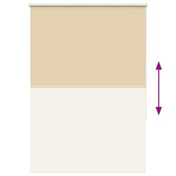 Verdunkelungsrollo Beige 105x150 cm Stoffbreite 100,7 cm