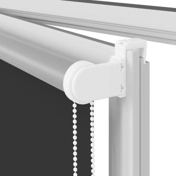 Verdunkelungsrollo Schwarz 135x210 cm Stoffbreite 131,6 cm