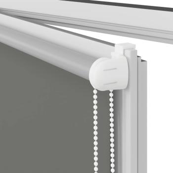Verdunkelungsrollo Grau 80x130 cm Stoffbreite 75,7 cm Polyester