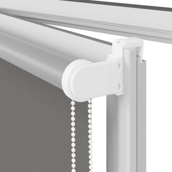 Verdunkelungsrollo Grau 160x130cm Stoffbreite 156,6cm Polyester