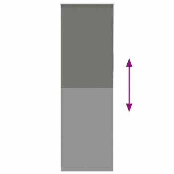 Verdunkelungsrollo Grau 85x210 cm Stoffbreite 80,7 cm Polyester