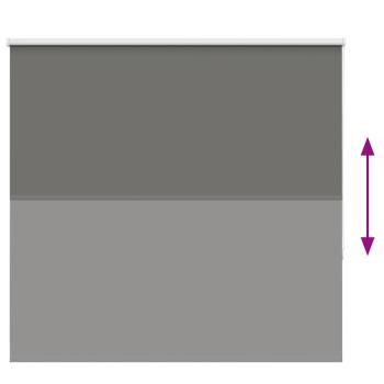 Verdunkelungsrollo Grau 145x175cm Stoffbreite 141,6cm Polyester