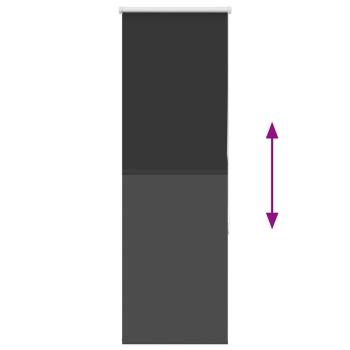 Verdunkelungsrollo Schwarz 45x150 cm Stoffbreite 40,7 cm