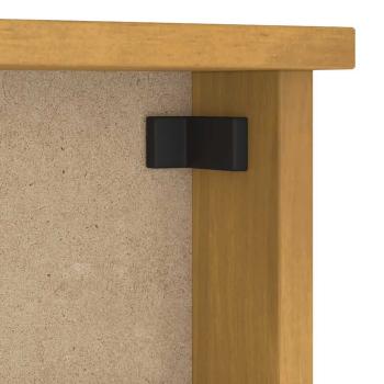 Wandgarderobe SANDNES 87x12x35 cm Massivholz Kiefer