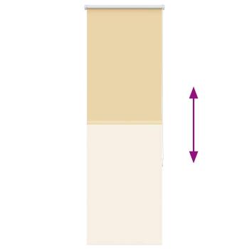 Verdunkelungsrollo Beige 45x130cm Stoffbreite 40,7 cm Polyester