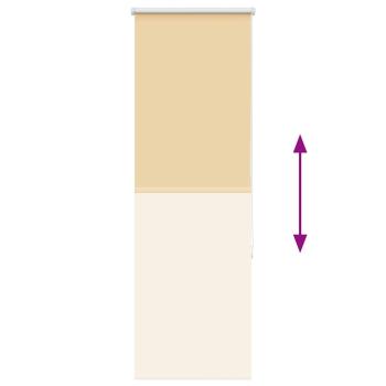 ARDEBO.de - Verdunkelungsrollo Beige 55x130cm Stoffbreite 50,7 cm Polyester
