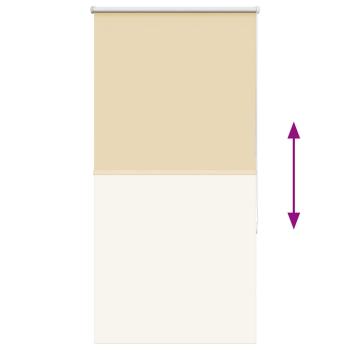 Verdunkelungsrollo Beige 80x175cm Stoffbreite 75,7 cm Polyester