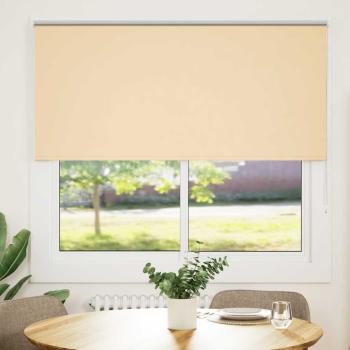 Verdunkelungsrollo Beige 160x175 cm Stoffbreite 156,6 cm
