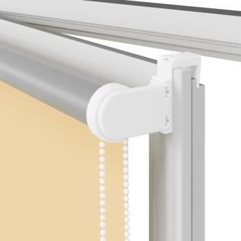 Verdunkelungsrollo Beige 125x210 cm Stoffbreite 121,6 cm