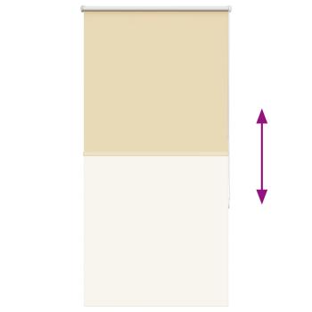 Verdunkelungsrollo Beige 80x130cm Stoffbreite 75,7 cm Polyester