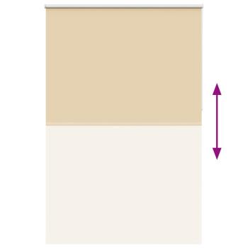 Verdunkelungsrollo Beige 150x230 cm Stoffbreite 146,6 cm