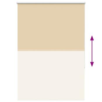 Verdunkelungsrollo Beige 90x150cm Stoffbreite 85,7 cm Polyester