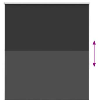 Verdunkelungsrollo Schwarz 130x175 cm Stoffbreite 126,6 cm