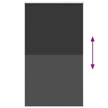 Verdunkelungsrollo Schwarz 140x210 cm Stoffbreite 136,6 cm