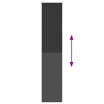 Verdunkelungsrollo Schwarz 45x230 cm Stoffbreite 40,7 cm