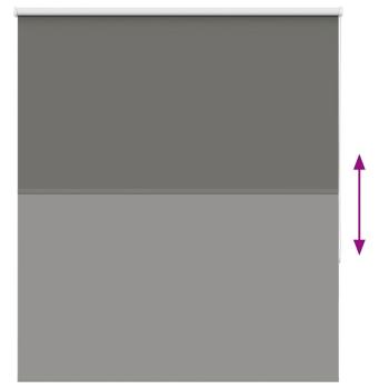 Verdunkelungsrollo Grau 125x150cm Stoffbreite 121,6cm Polyester