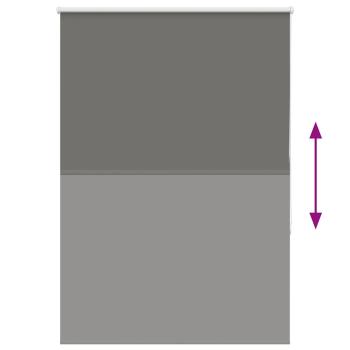 Verdunkelungsrollo Grau 95x150 cm Stoffbreite 90,7 cm Polyester