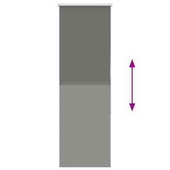 Verdunkelungsrollo Grau 60x175 cm Stoffbreite 55,7 cm Polyester