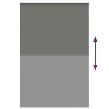 Verdunkelungsrollo Grau 150x230cm Stoffbreite 146,6cm Polyester